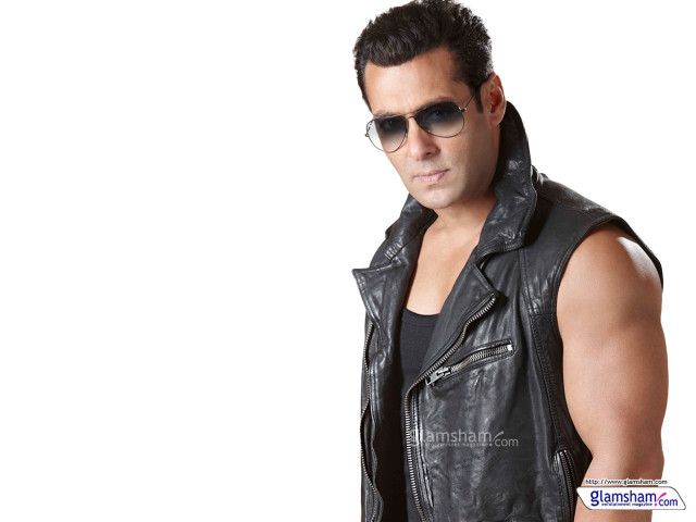 Man leather jacket sunglasses posing free wallpaper - medium preview image