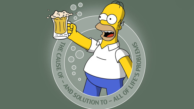 Cartoon character beer mug bubbles free wallpaper - medium preview image