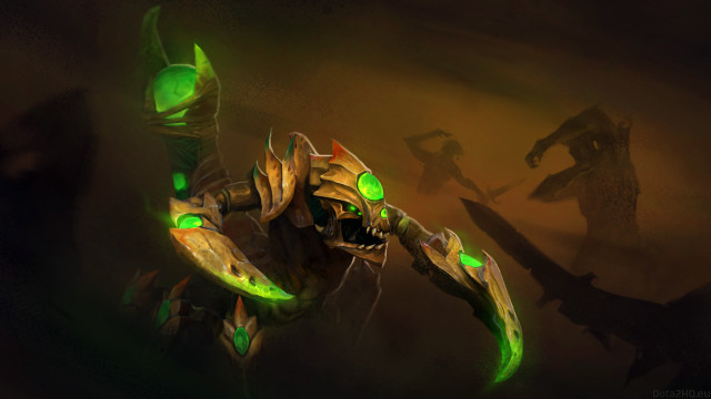 Green creature glowing eyes large free wallpaper - medium preview image