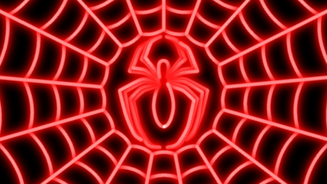 Spider web red light black free wallpaper - medium preview image