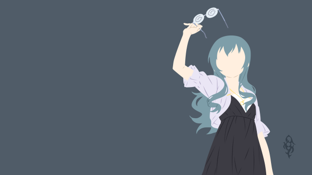 Girl long hair holding lollipop free wallpaper - medium preview image