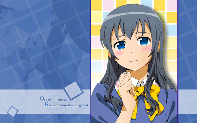 Anime girl long hair blue #9 free wallpaper - medium preview image
