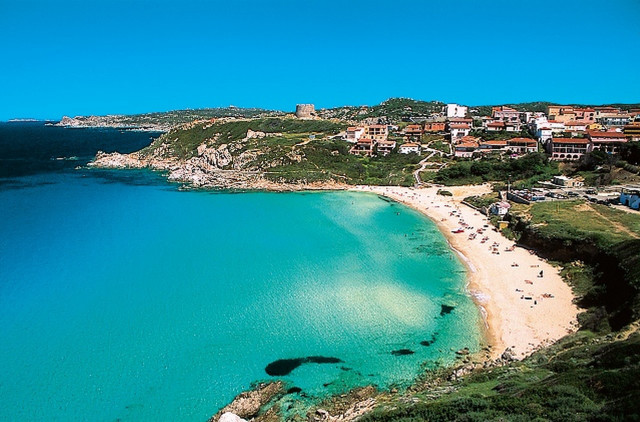 Beach blue water town ocean free wallpaper - medium preview image