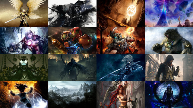 Character poses sizes series images free wallpaper - medium preview image