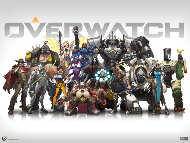 Overwatch characters white background image free wallpaper - medium preview image