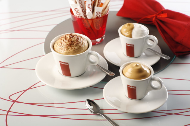 Coffee cups table spoons napkin free wallpaper - medium preview image