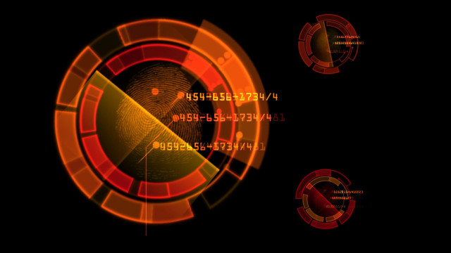 Fingerprint circle numbers computer generated free wallpaper - medium preview image