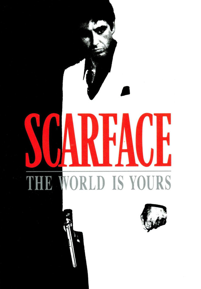Man suit tie gun scarface free wallpaper - medium preview image
