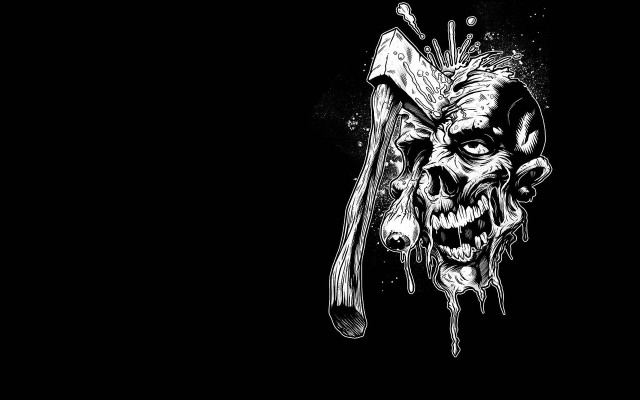 Skull knife fork mouth gothic free wallpaper - medium preview image