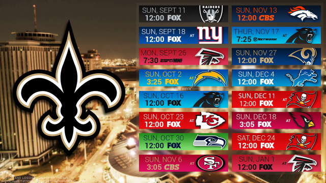 Nfl teams 14 schedule poster free wallpaper - medium preview image
