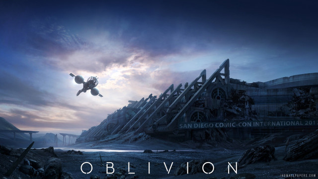 Bird flying rubble desert retrofuturism free wallpaper - medium preview image