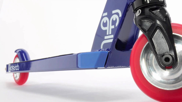 Red blue scooter black seat free wallpaper - medium preview image