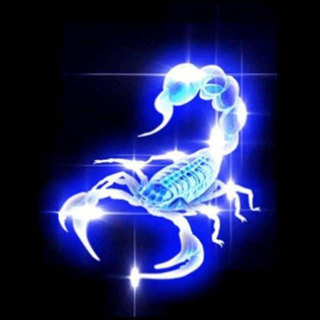 Scorpion glowing blue body glowing free wallpaper - medium preview image