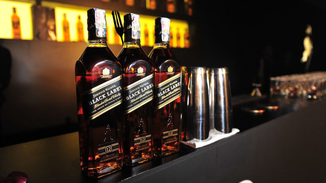 Liquor bottles counter wine glass free wallpaper - medium preview image