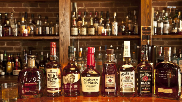 Liquor bottles bar top wine free wallpaper for desktop - medium preview image