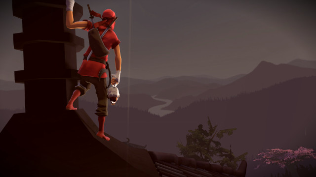 Man climbing mountain sword dog #2 free wallpaper - medium preview image