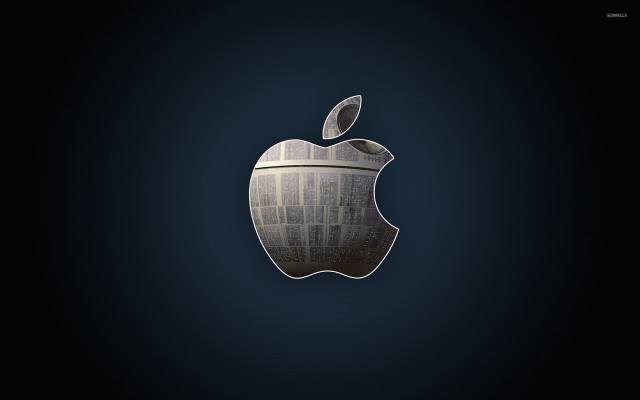 Apple logo newspaper leaf side free wallpaper - medium preview image
