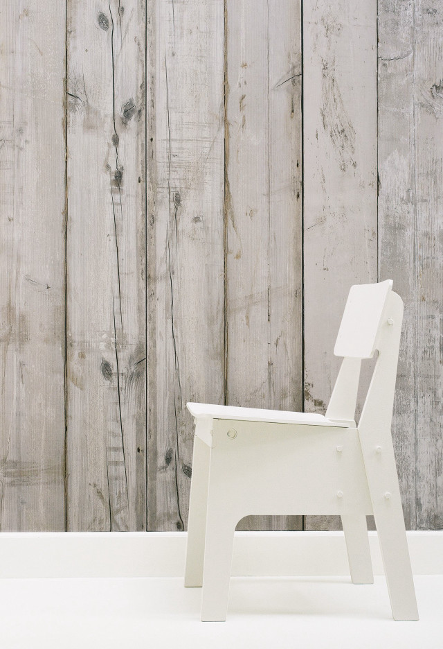 White chair wooden wall plant free wallpaper - medium preview image