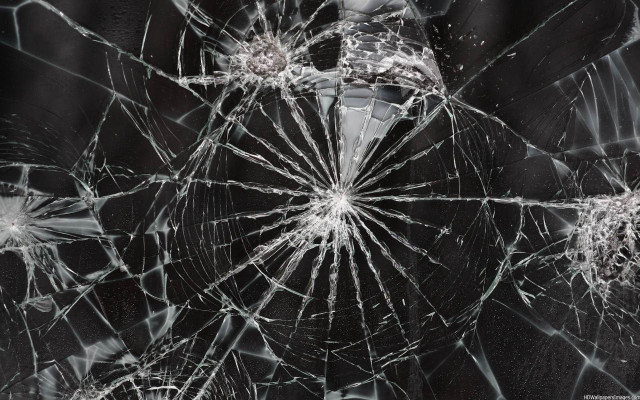 Broken glass window person background free wallpaper - medium preview image