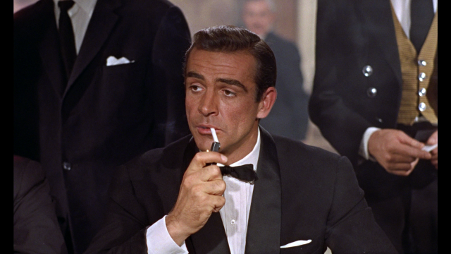Man tuxedo smoking cigarette suit #2 free wallpaper - medium preview image