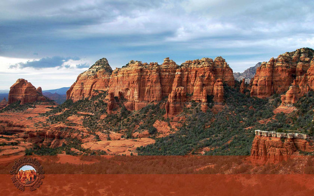 Scenic mountain range sky clouds free wallpaper - medium preview image