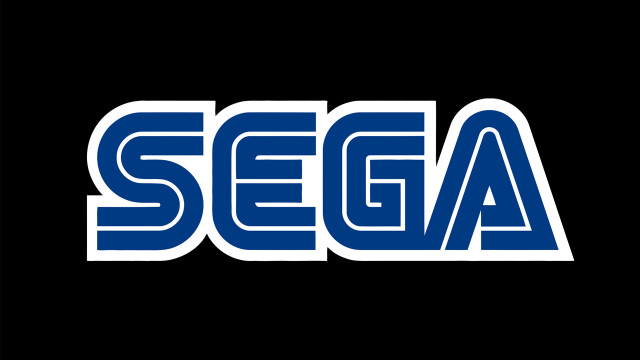 Sega logo black background blue free wallpaper - medium preview image