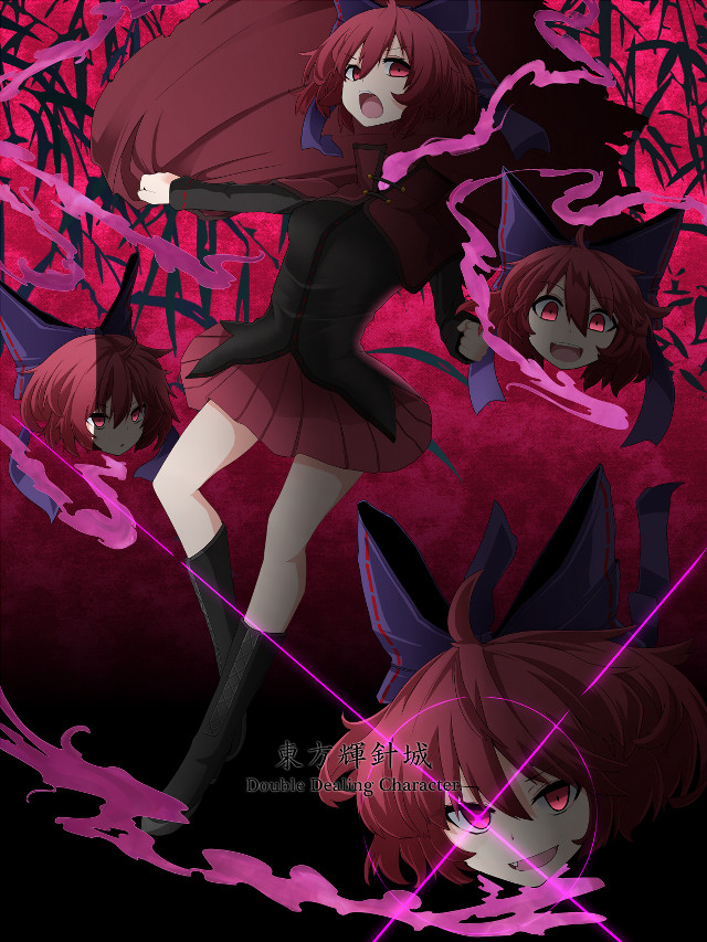 Redhair girl cat ears black free wallpaper - medium preview image