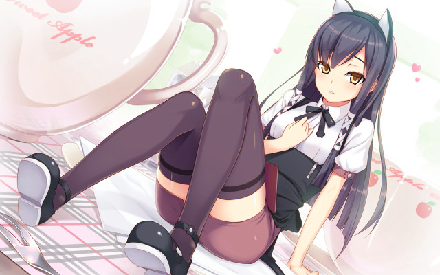 Girl sitting toilet legs crossed free wallpaper - medium preview image