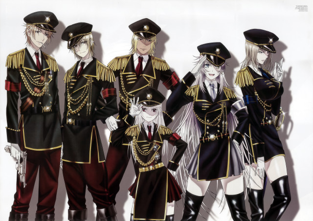 Military uniform group peakedcap epaulettes free wallpaper - medium preview image