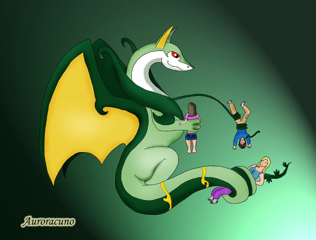 Dragon woman man cartoon adventure free wallpaper - medium preview image