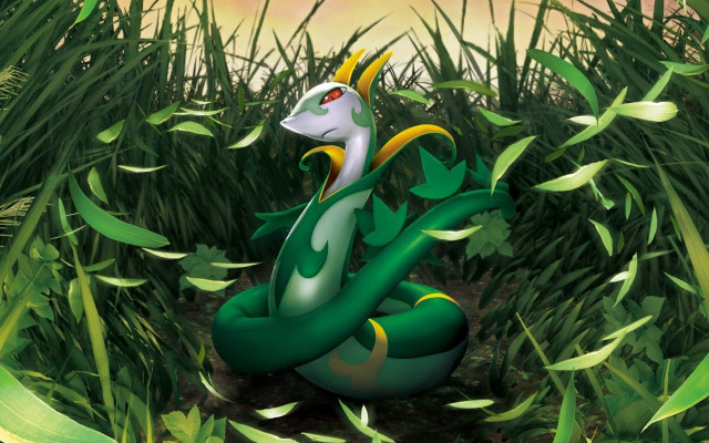 Green yellow snake grass striped free wallpaper - medium preview image
