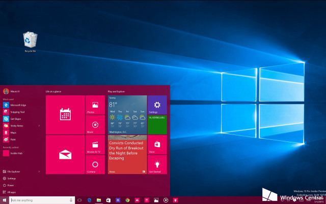 Windows 10 start screen start free wallpaper - medium preview image