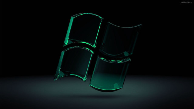 Green glass holography rendering uno free wallpaper - medium preview image