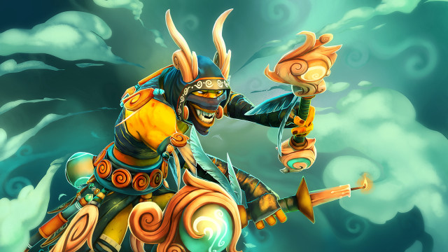 Person riding horse sword helmet free wallpaper - medium preview image