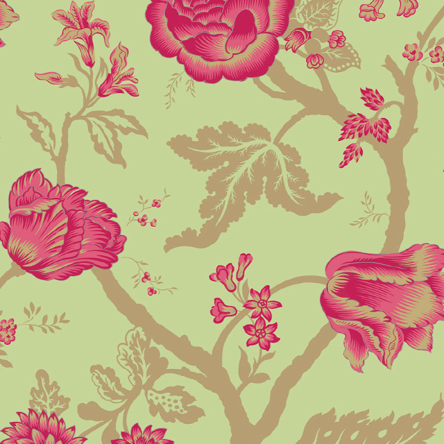 Pink flower green background leaves free wallpaper - medium preview image