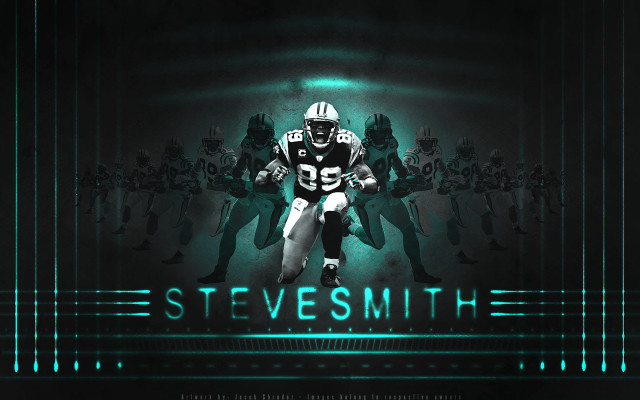 Football player steve smith running free wallpaper - medium preview image