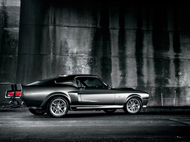Mustang black white photo dark #2 free wallpaper - medium preview image