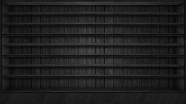 Dark wooden shelf black floor free wallpaper - medium preview image