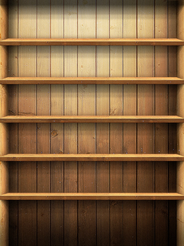 Wooden shelf three shelves light #2 free wallpaper - medium preview image