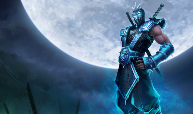 Man armor full moon sword free wallpaper - medium preview image