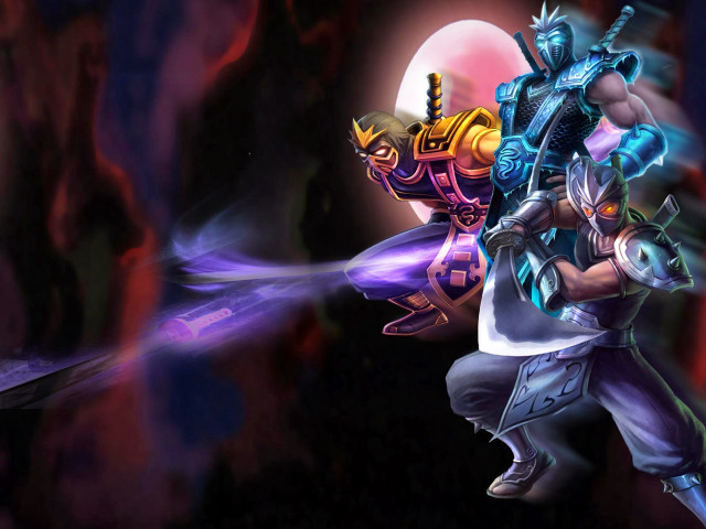 Glowing sword battle alien fantasy free wallpaper - medium preview image
