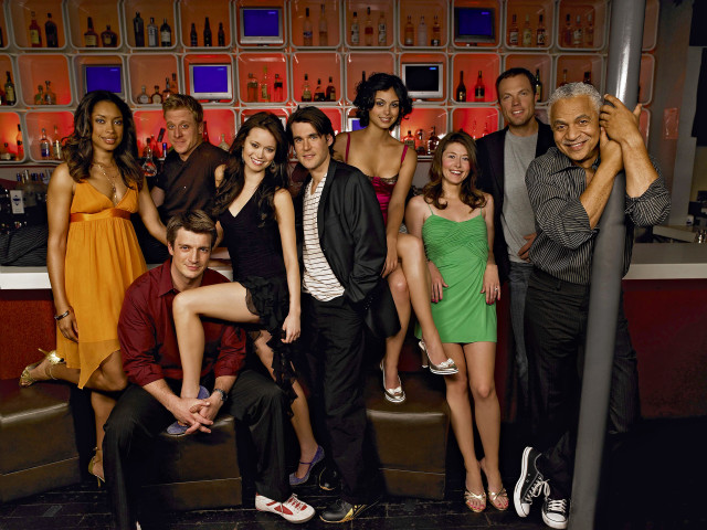 Group people bar alcohol bottles free wallpaper - medium preview image