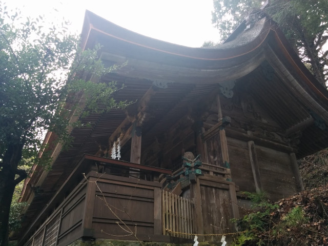 Wooden building balcony railing trees free wallpaper - medium preview image