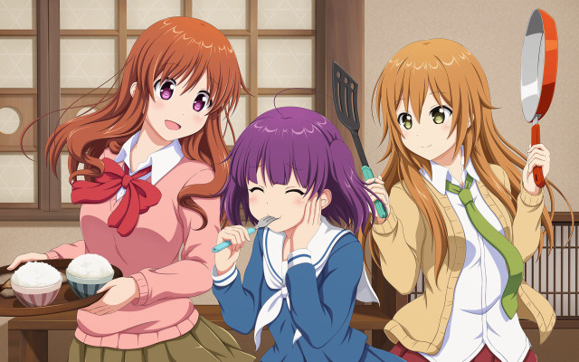 Three girls cake table cupcake free wallpaper - medium preview image