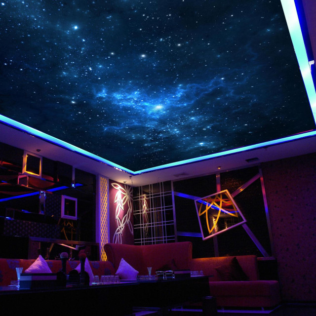 Star ceiling couch room pattern free wallpaper - medium preview image