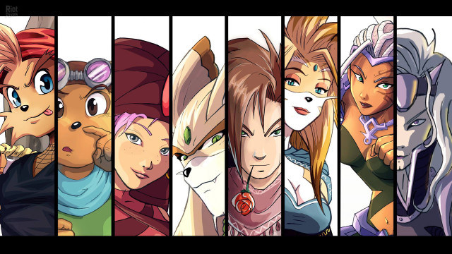 Anime characters expressions hair colors #2 free wallpaper - medium preview image