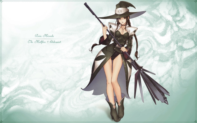 Witch costume broom hat pointed free wallpaper - medium preview image