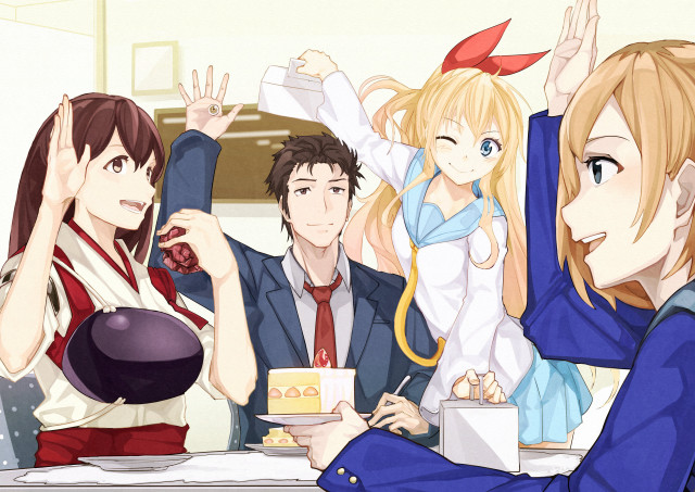 Group cake table celebration people free wallpaper - medium preview image
