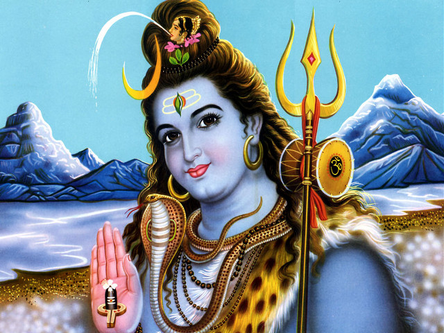 Hindu god snake shoulder painting #3 free wallpaper - medium preview image