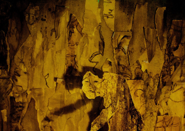 Bear graffiti wall person walking #2 free wallpaper - medium preview image